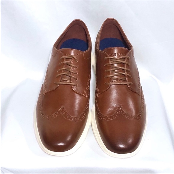 LAST ONE❗️ 10.5❗️COLE HAAN Wingtip Brown Grand - Picture 3 of 8